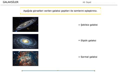 7 sınıf fen bilimleri galaksiler